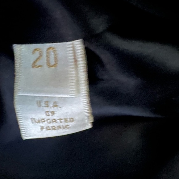 Fleurette Black 100% Wool Peacoat size 20 - Picture 4 of 4